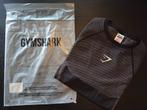 Gymshark Onyx 5.0 Seamless T-Shirt - L - Black/Light Grey, Maat 52/54 (L), Fitness, Nieuw, Ophalen of Verzenden