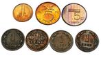 **  Nederland - 7 nette munten diverse jaartallen **, Verzenden, Koning Willem III, 1 cent, Setje