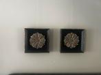 PTMD Wanddecoratie Hout Bloemen - Set van 2, Huis en Inrichting, Woonaccessoires | Wanddecoraties, Ophalen of Verzenden, Gebruikt
