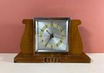 Frans art deco klokje in houten staander, Antiek en Kunst, Antiek | Klokken, Ophalen of Verzenden
