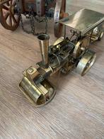 Vintage Messing Stoomwals Model old smoky stoommachine, Antiek en Kunst, Ophalen of Verzenden