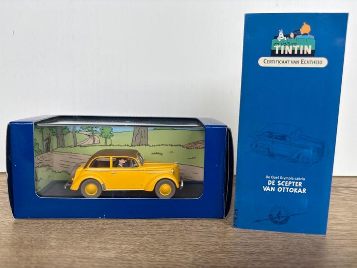 Tintin auto Kuifje- De Scepter van Ottokar nr 19, Hobby en Vrije tijd, Modelauto's | 1:43, Zo goed als nieuw, Auto, Overige merken