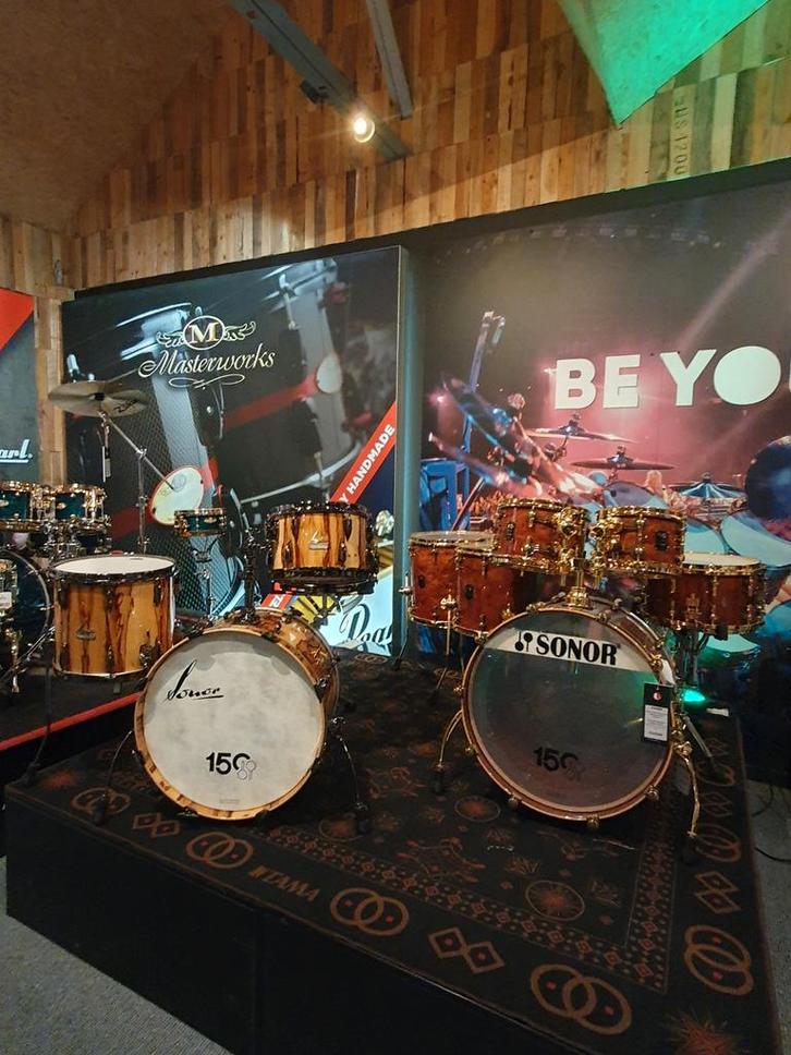 Sonor SQ2 - 150 Anniversary set:Bubinga nr 25 van de 50 sets, Muziek en Instrumenten, Drumstellen en Slagwerk, Nieuw, Sonor, Ophalen of Verzenden