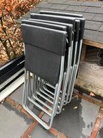 15 klapstoelen van staal rn plastic, Huis en Inrichting, Stoelen, Kunststof, Gebruikt, Zwart, Ophalen of Verzenden