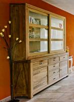 Henders & Hazel Batamba Dressoir + Bovenkast, 150 tot 200 cm, 25 tot 50 cm, Teakhout, Gebruikt