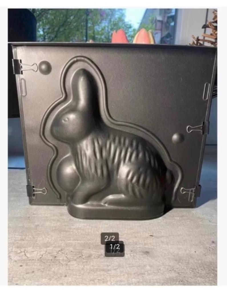 Chocolade gietvorm Haas, 21 x 19 cm totaal, Ophalen of Verzenden