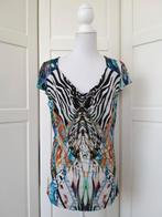 Anna van Toor kleurige zebra waterval hals top, maat L, Anna van Toor, Zwart, Maat 42/44 (L), Ophalen of Verzenden