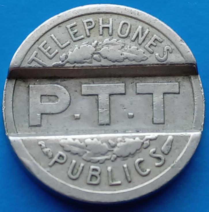 PTT OPENBARE TELEFOONTOKEN - TYPE 1 - 1937, Postzegels en Munten, Penningen en Medailles, Overige materialen, Buitenland, Verzenden