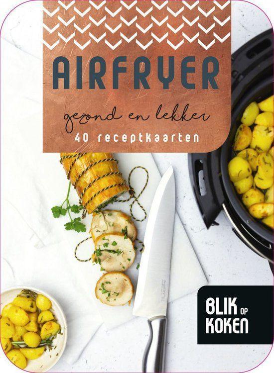 Blik op Koken airfryer (40 receptkaarten in metalen blik), Boeken, Kookboeken, Nieuw, Overige typen, Ophalen of Verzenden