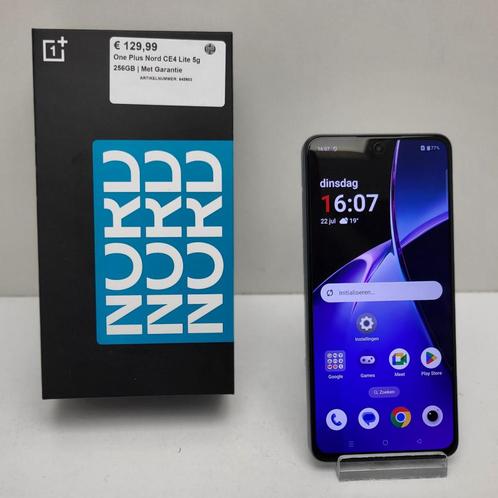 One Plus Nord CE4 Lite 5G 256GB | Met Garantie, Telecommunicatie, Mobiele telefoons | Overige merken