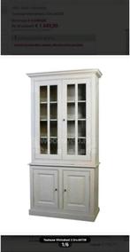 MOET WEG! Buffetkast/vitrinekast 122x50x240cm, Ophalen, Zo goed als nieuw, 25 tot 50 cm, 200 cm of meer