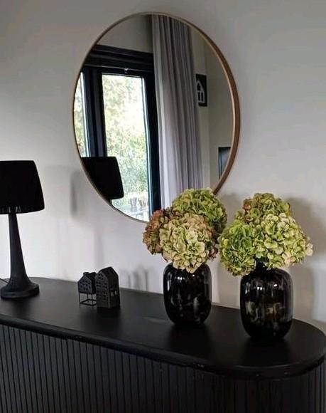 Nieuwe Alu spiegel matt bronze van Art collection 80 cm, Huis en Inrichting, Woonaccessoires | Spiegels, Nieuw, 75 tot 100 cm