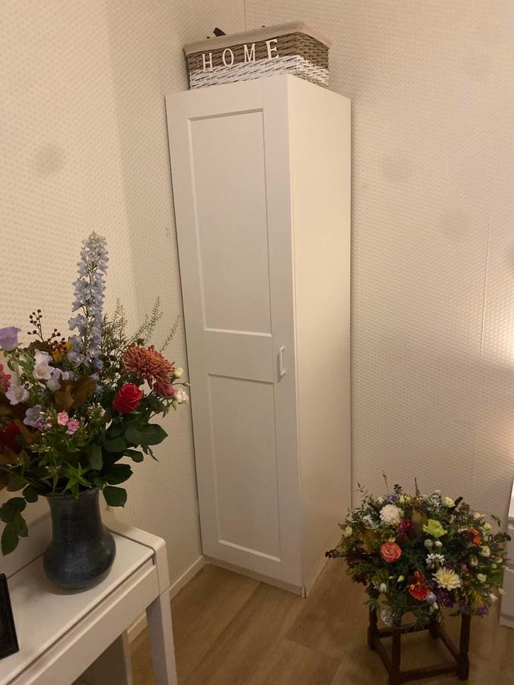 Witte Kast pax met Planken, Huis en Inrichting, Kasten | Kledingkasten, Gebruikt, 150 tot 200 cm, 50 tot 100 cm, 50 tot 75 cm