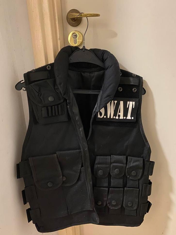 SWAT vest, Kleding | Heren, Carnavalskleding en Feestkleding, Zo goed als nieuw, Ophalen