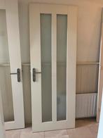 Binnendeur met glas 77.5 x 210.5, Gebruikt, Minder dan 80 cm, Binnendeur, Ophalen of Verzenden