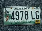 Kentekenplaat licenseplate Maine Chickadee Bird no. 2 USA, Ophalen of Verzenden, Gebruikt, Auto's