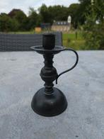 Tinnen kandelaar, Ophalen of Verzenden, Gebruikt, Staande lamp