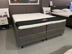 !!!  SANTORINI  ELEKTRISCHE BOXSPRING SHOWMODEL 180X200  !!!, Nieuw, 180 cm, Bruin, Tweepersoons