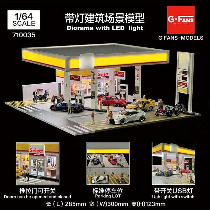 G Fans
Shell Tankstation Benzine Pomp Inc Led 1:64
Nieuw, Hobby en Vrije tijd, Modelauto's | Overige schalen, Nieuw, Ophalen of Verzenden