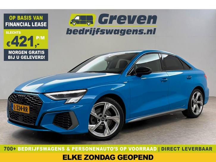 Audi A3 30 TFSI S-line Turbo Blue | Virtual | Carplay | Trek, Auto's, Audi, Bedrijf, Te koop, A3, ABS, Airbags, Airconditioning