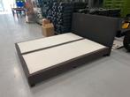 Auping Tweepersoonsbed - Grijs Stof - 180x210 cm, Huis en Inrichting, Ophalen, Gebruikt, 210 cm, Tweepersoons