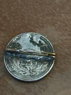 Vintage Zilveren Broche met Nederlandse Gulden, Ophalen of Verzenden, Gebruikt, Minder dan 4 cm, Zilver