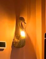 Gouden Zwaan Wandlamp - Decoratief & Uniek, Ophalen of Verzenden, Zo goed als nieuw, Kunststof