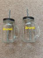 twee drinkbekers met dop en rietje, Ophalen of Verzenden, Zo goed als nieuw