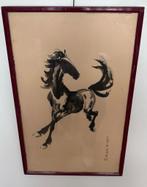 Xu Beihong – Galopperend paard – 1947 – ingelijst, Antiek en Kunst, Kunst | Litho's en Zeefdrukken, Ophalen of Verzenden