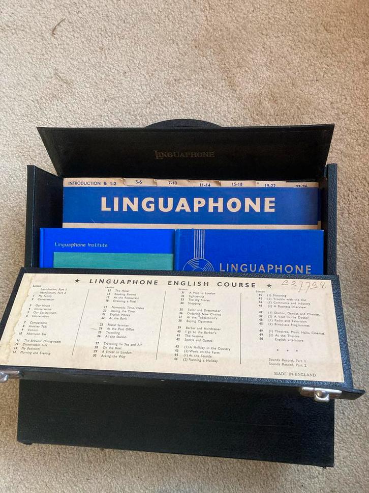 Linguaphone Engels Cursus - Vintage, Boeken, Studieboeken en Cursussen, Gelezen, Niet van toepassing, Alpha, Ophalen