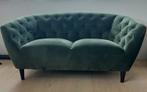 Velvet bankje mosgroen, Huis en Inrichting, Banken | Sofa's en Chaises Longues, Ophalen, Zo goed als nieuw, Tweepersoons, Minder dan 150 cm