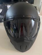 Shark Street Drak Blank – mat zwart – maat S – donker vizier, Motoren, Ophalen, Dames, Jethelm, Shark