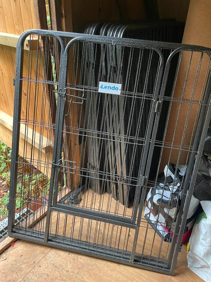 Puppy kennel delen 2x, Dieren en Toebehoren, Hondenhokken, Hondenkennel, 65 tot 100 cm, 75 tot 110 cm, Ophalen