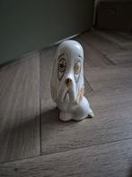 Beeldje wit goud basset Droopy hond, Verzamelen, Beelden en Beeldjes, Ophalen of Verzenden, Zo goed als nieuw, Dier