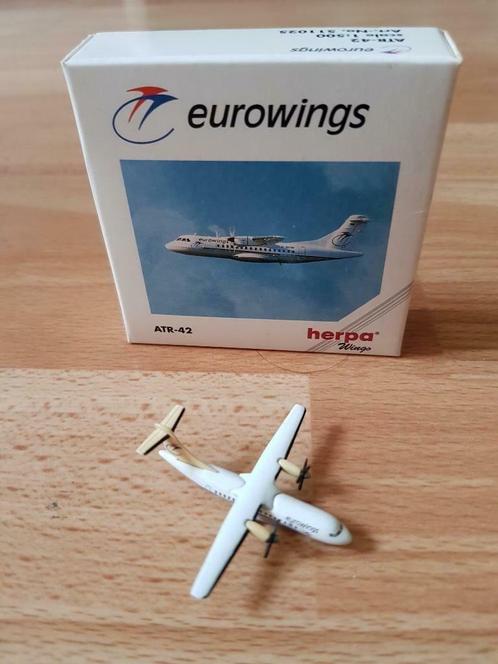 Herpa vliegtuig model 1:500 Eurowings ATR42 !, Verzamelen, Luchtvaart en Vliegtuigspotten, Zo goed als nieuw, Schaalmodel, Ophalen of Verzenden