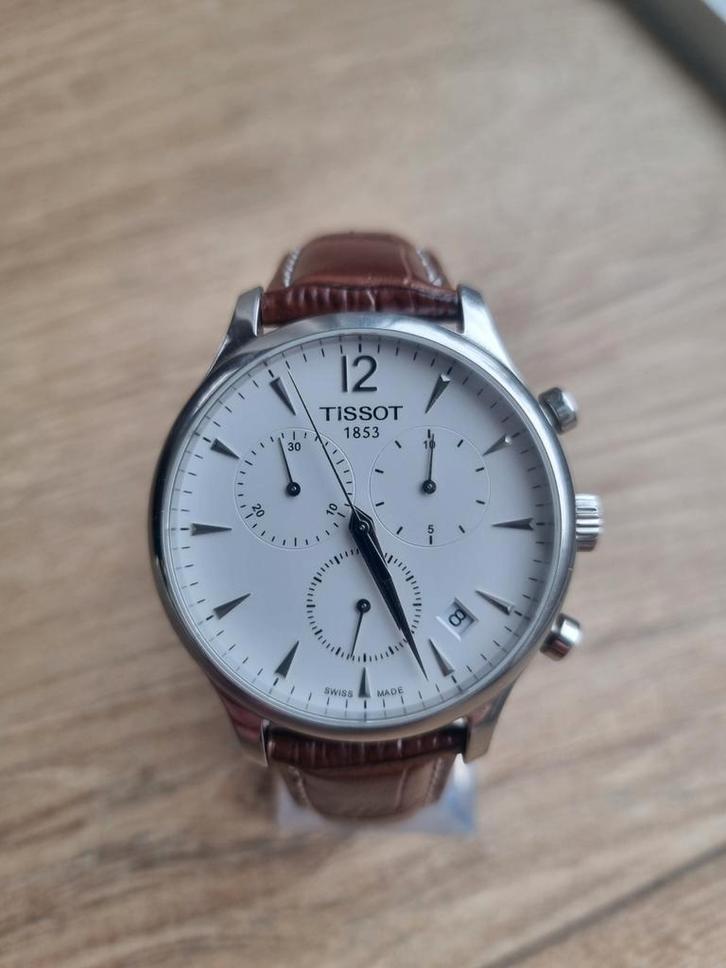 Tissot Tradition Chronograph Herenhorloge, Sieraden, Tassen en Uiterlijk, Horloges | Antiek, Polshorloge, Tissot, Staal, 1960 of later