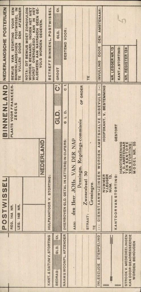 PTT - Postwissel - Model 55 - 1930, Ophalen of Verzenden, Overige typen