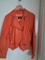 Oranje leren jasje maat 40, Maat 38/40 (M), S'Egnaro, Oranje, Ophalen of Verzenden