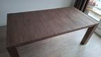Mooie eettafel, 190x100 cm, in perfecte staat, acaciahout, Ophalen, 50 tot 100 cm, Zo goed als nieuw, Vijf personen of meer