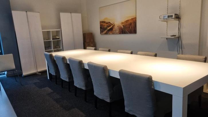 Grote moderne vergadertafel van 4 meter lang, Huis en Inrichting, Tafels | Eettafels, Gebruikt, 100 tot 150 cm, 200 cm of meer