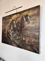 Te koop paardenschilderij van de schilder Oskam, Antiek en Kunst, Ophalen of Verzenden
