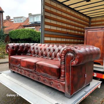 Bordeaux chesterfield 3 zits bank fauteuils mancave whisky  beschikbaar voor biedingen