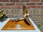 Scheepsschroef - geschenk messing brons Esso Singarpore, Ophalen of Verzenden