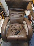 Relex Stoel Leer Bruin Elektrisch Bedienbaar, Huis en Inrichting, Fauteuils, Ophalen, Zo goed als nieuw, 75 tot 100 cm, Modern