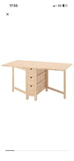 Ikea Norden uitklap tafel, Ophalen, 100 tot 150 cm, 50 tot 100 cm, Zo goed als nieuw