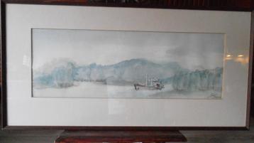 Aquarel, gesigneerd ja:r.o. 19-10-1982, nieuwstaat beschikbaar voor biedingen