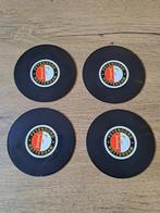 4 vinyl onderzetters FEYENOORD, Nieuw, Feyenoord, Verzenden