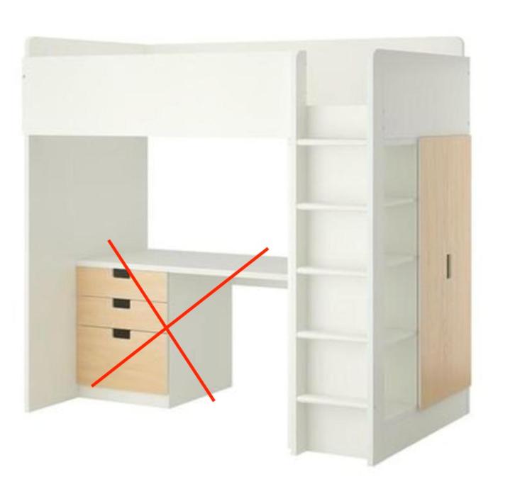 Hoogslaper stuva ikea, Kinderen en Baby's, Kinderkamer | Stapelbedden en Hoogslapers, Gebruikt, Hoogslaper, Ophalen