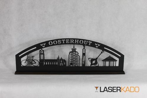Houten Skyline Oosterhout in verschillende varianten, Antiek en Kunst, Kunst | Beelden en Houtsnijwerken, Ophalen of Verzenden