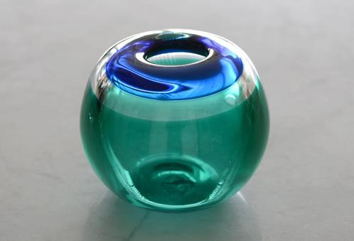 ✅ Roel OLIVIER UNICA vaas GLASFABRIEK LEERDAM ca. 2000, Antiek en Kunst, Antiek | Glas en Kristal, Ophalen of Verzenden